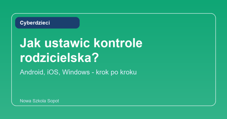 Jak ustawić kontrolę rodzicielską?