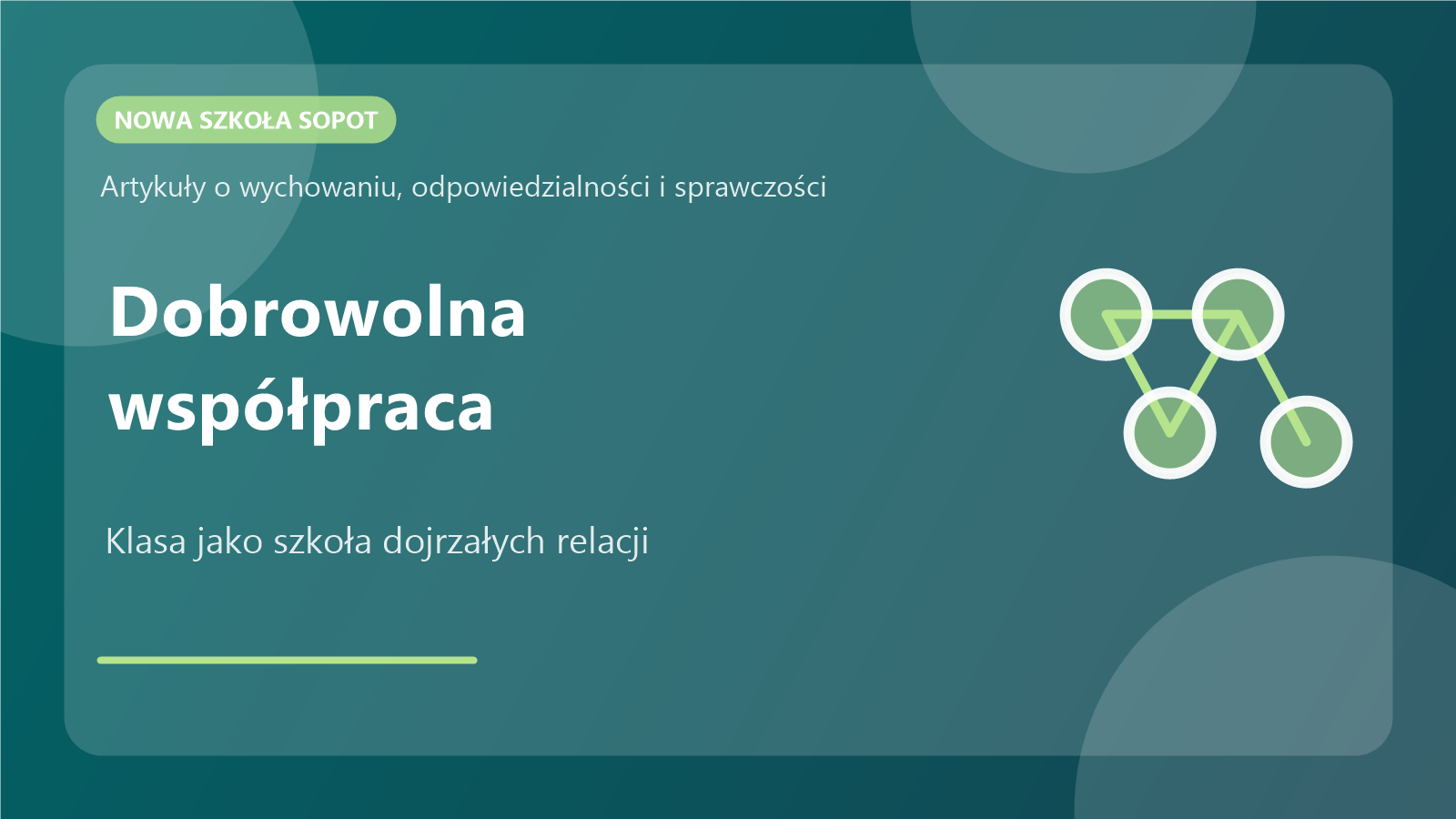 Dobrowolna współpraca dzieci w klasie