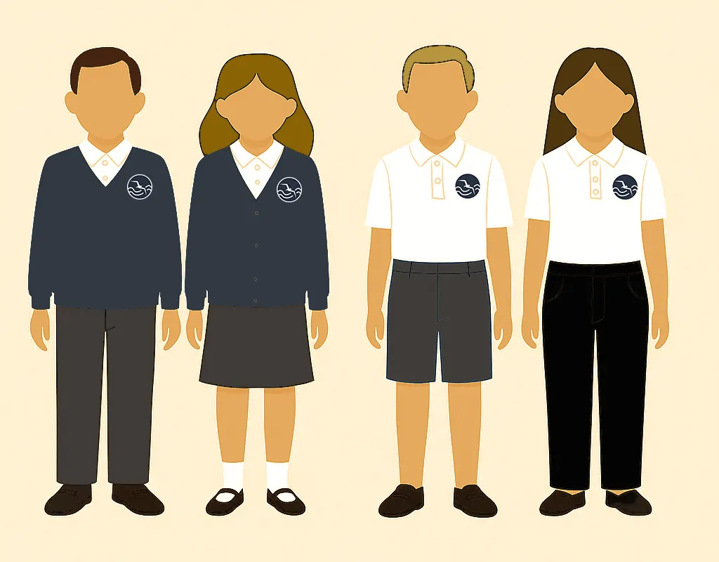 Mundurki-ilustracja - Czy mundurki naprawdę działają? - Szkolne mundurki – więcej niż strój, mniej niż uniform?