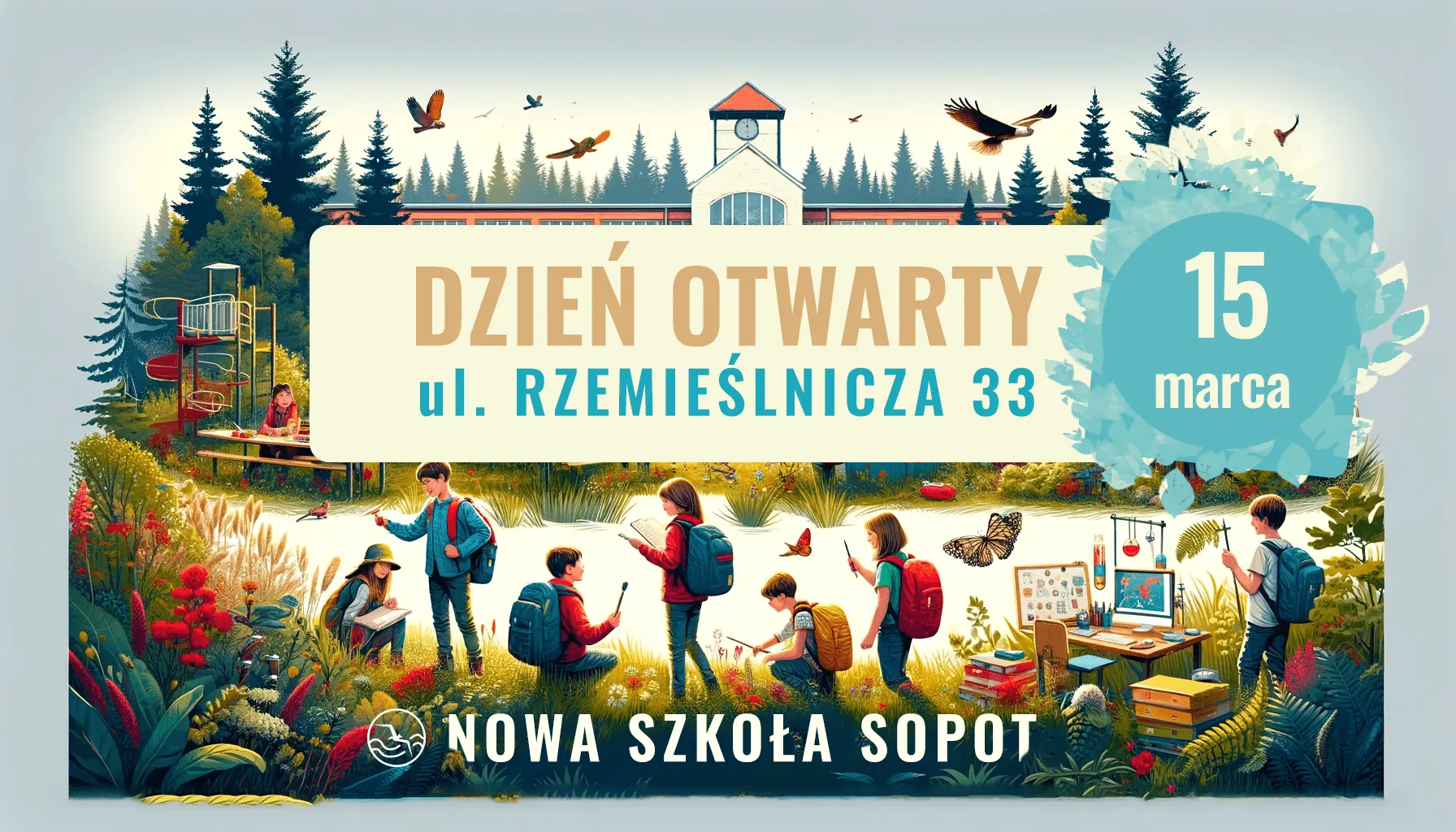 Zaproszenie na Dzień Otwarty Nowej Szkoły Sopot – 15 marca 2024