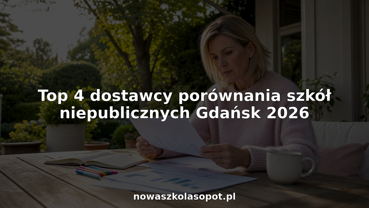 Top 4 dostawcy porównania szkół niepublicznych Gdańsk 2026